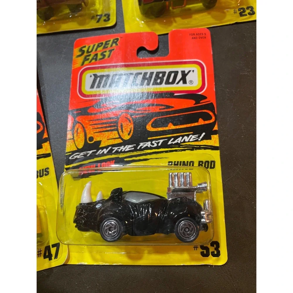 Vintage Matchbox Get In The Fast Lane Diecast Cars Lot of 5 Rhino Rod Stinger